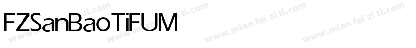 FZSanBaoTiFU Medium字体转换
